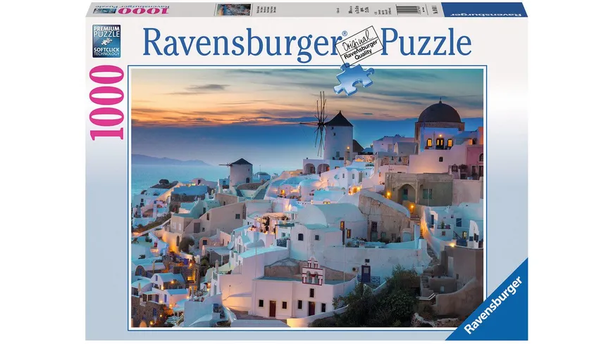 Ravensburger Puzzle - Abend über Santorini, 1000 Teile