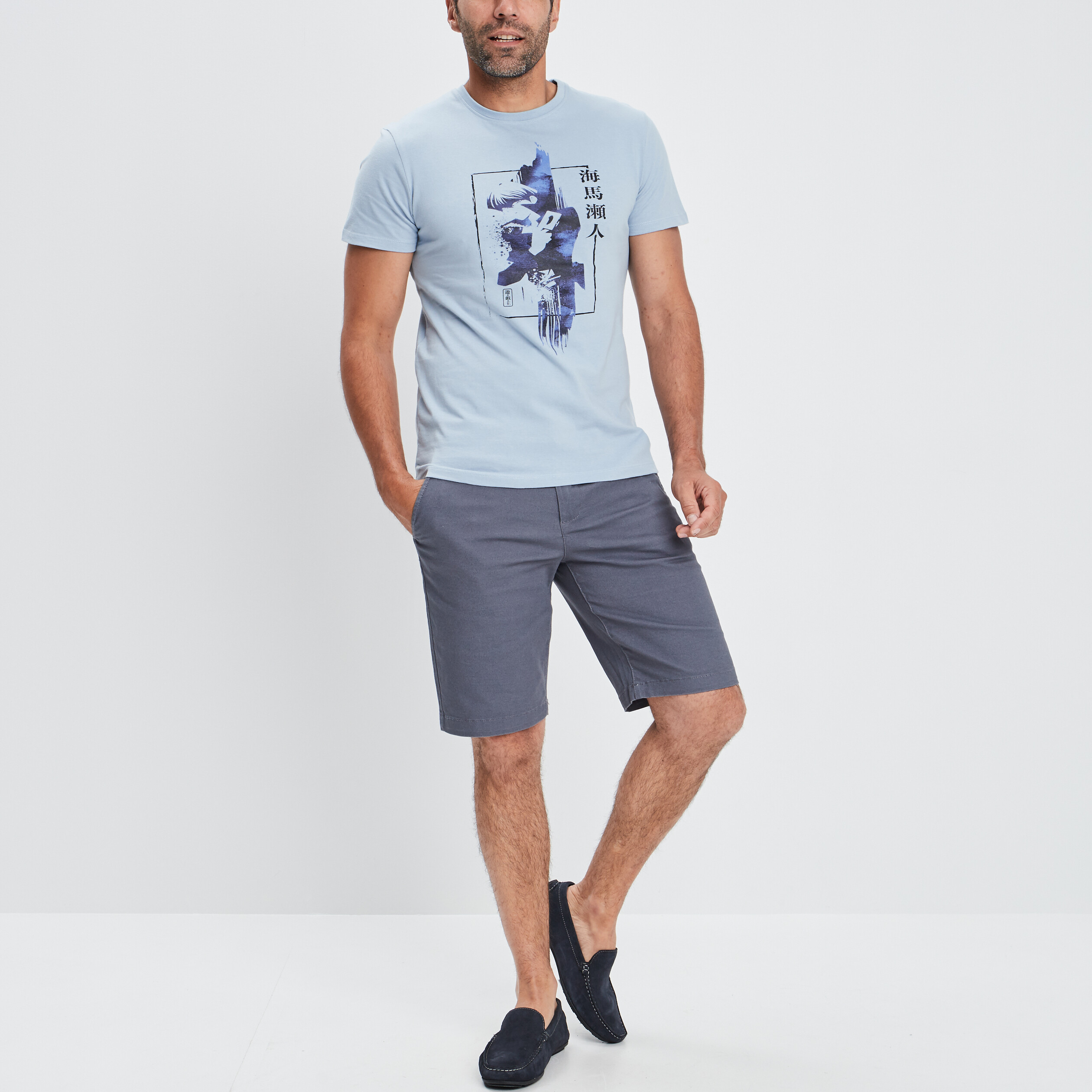 T-shirt Yu-Gi-Oh bleu homme | La Halle