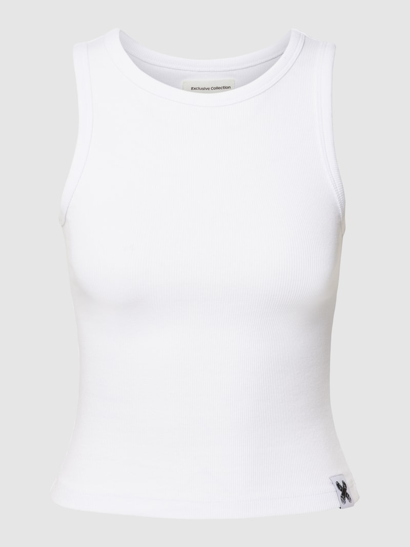 Tanktop in Ripp-Optik - Get up the Movie x P&C in weiß