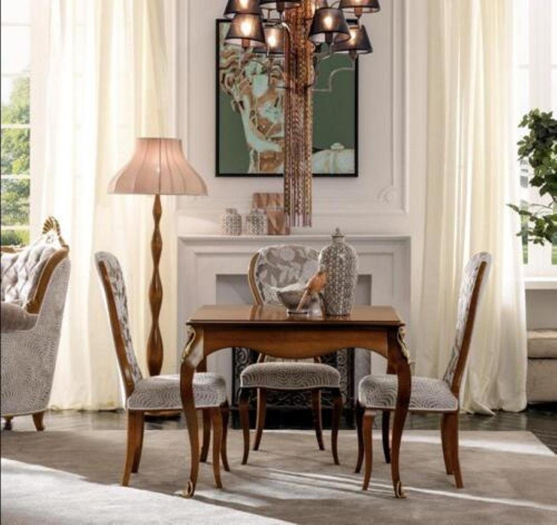 JVmoebel Esszimmer-Set, Komplett Set Esstisch 4x Stühle Set Ess Gruppe Holz Tisch Tische 5tlg