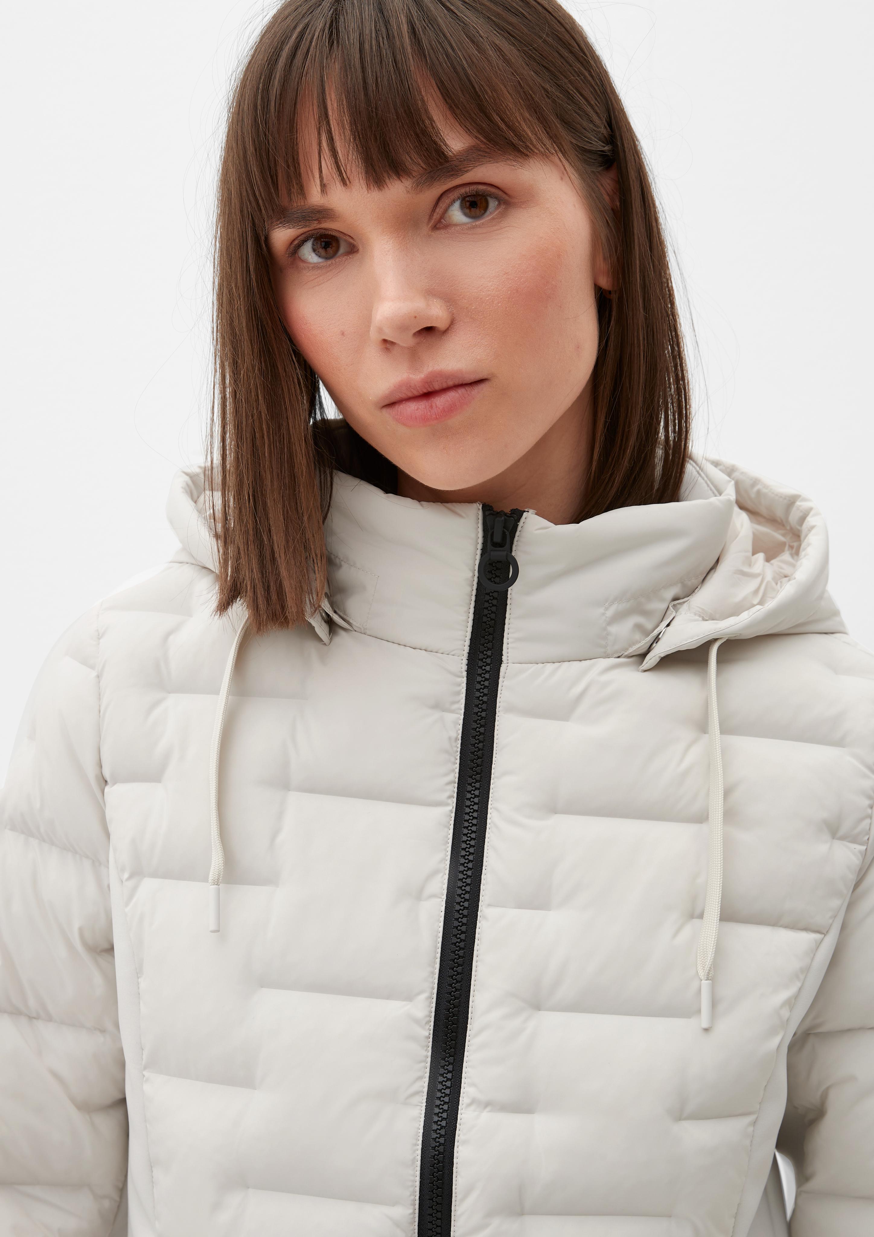 Wattierte Outdoor-Jacke im Fabricmix  2124392-0330