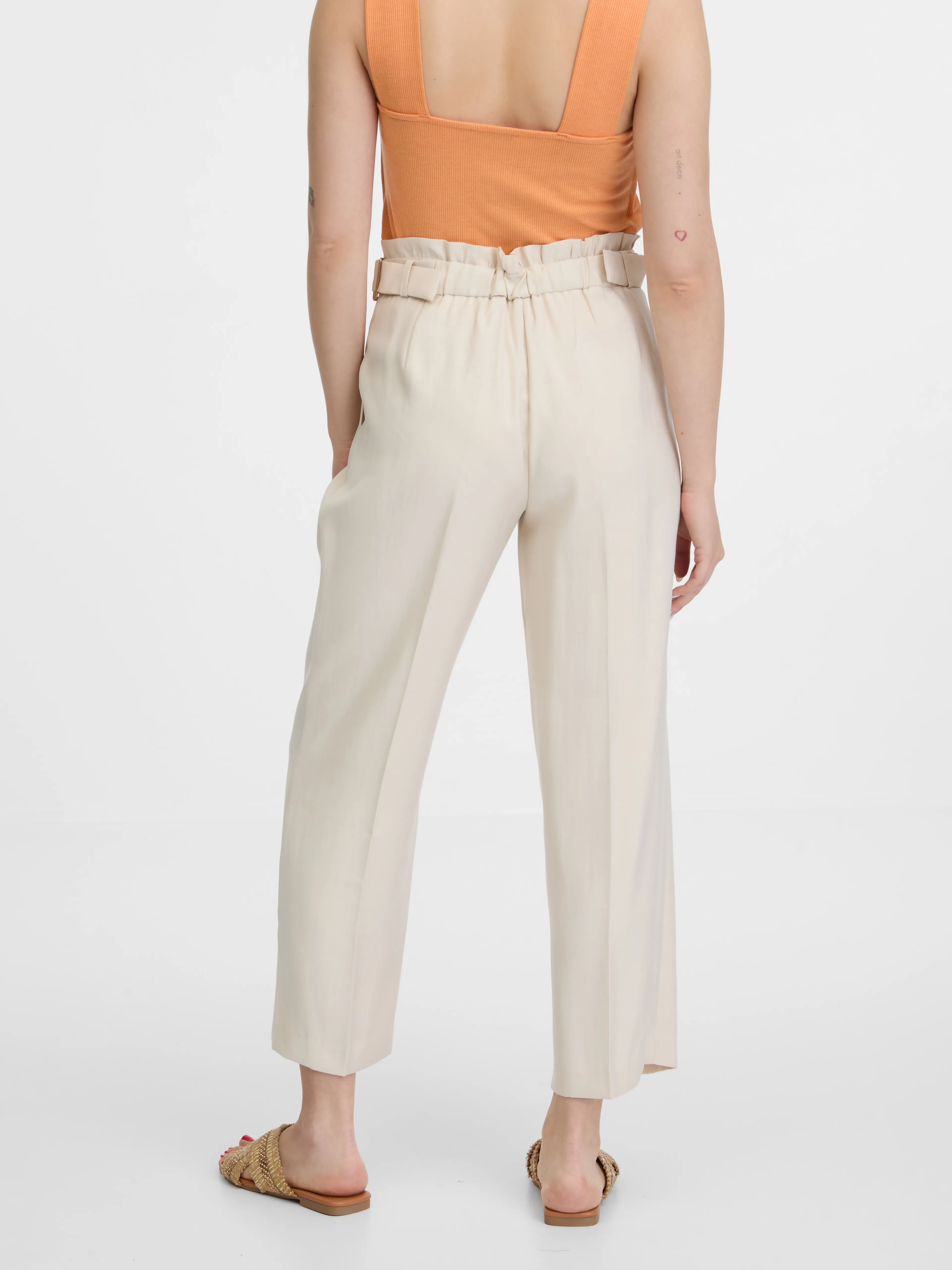 Beige weite Damenhose ORSAY