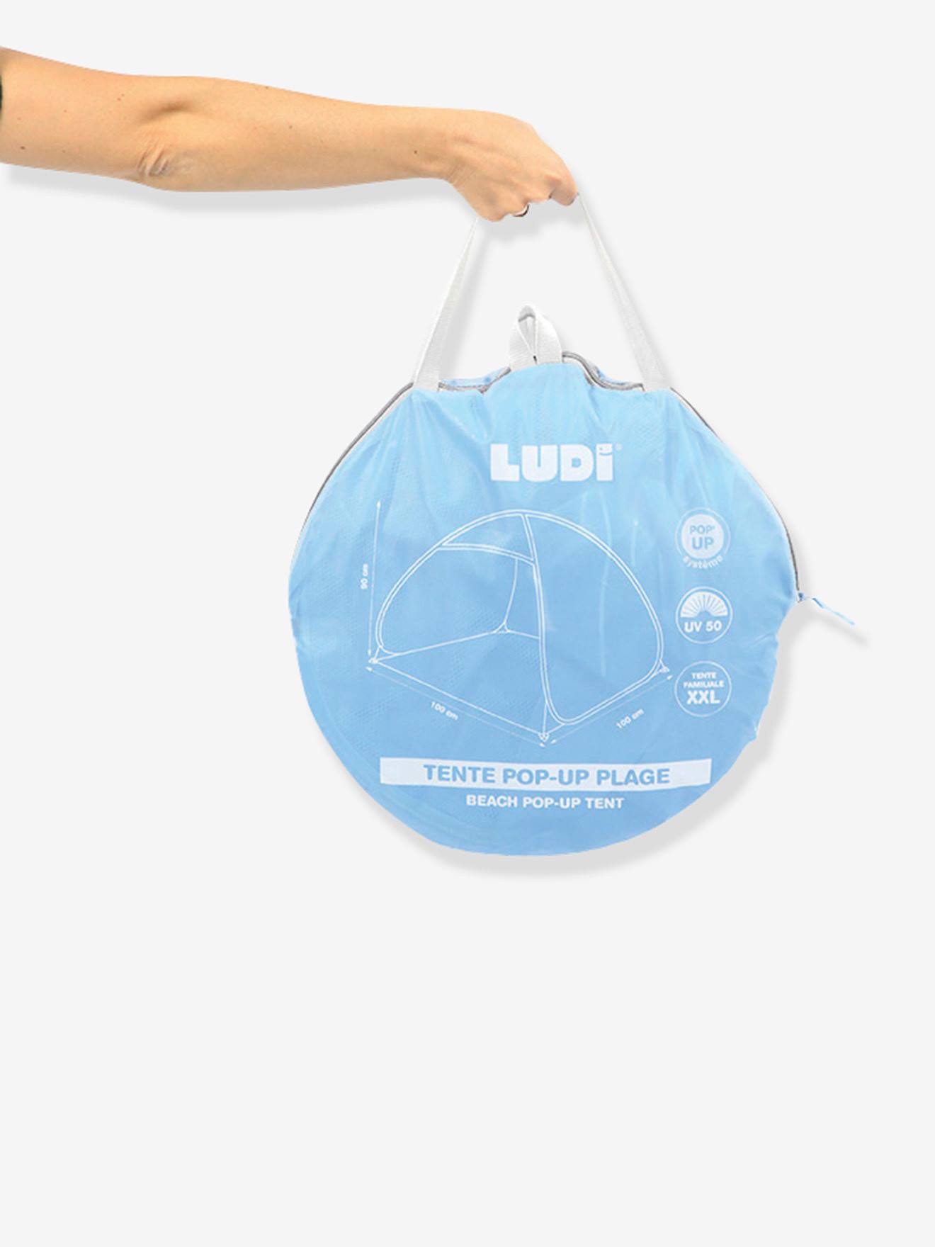 Ludi Kinder Spielzelt, Pop-up-Strandzelt mit UV-Schutz LUDI - blau