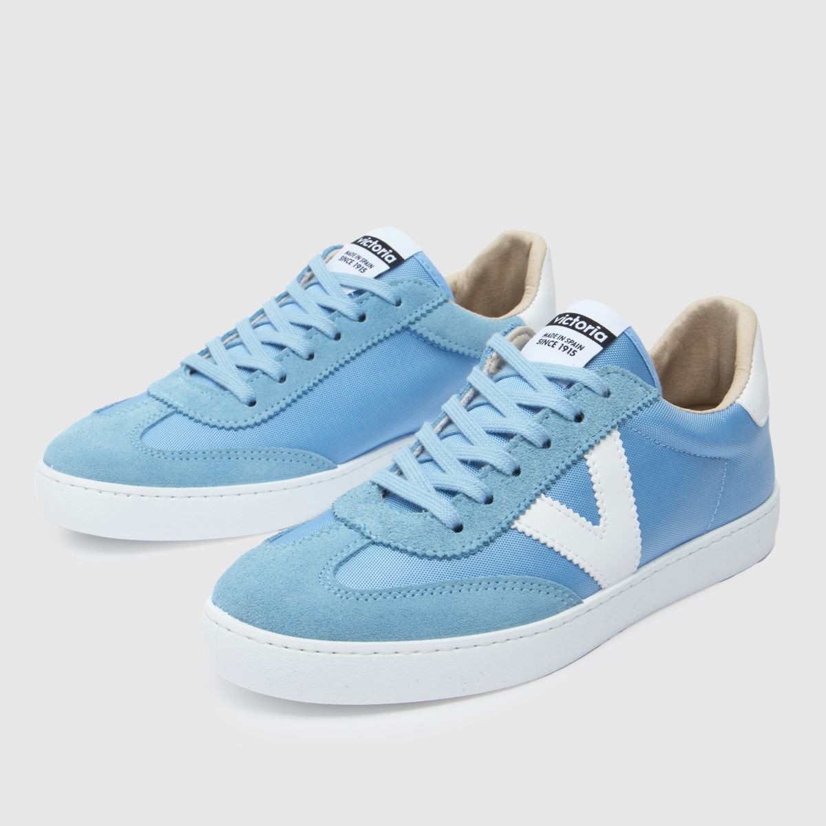Victoria Berlin Serraje-sneakers i vitt och blått