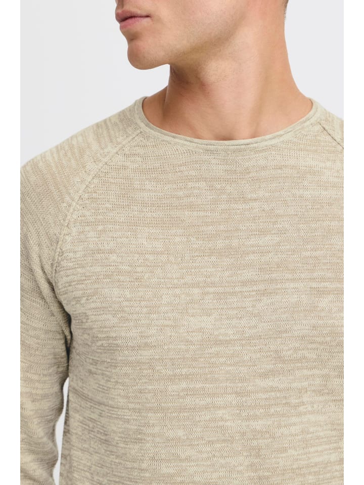 BLEND Strickpullover BHDan 20700587ME Strickpullover mit aufgerollten Säumen in Weiß günstig kaufen