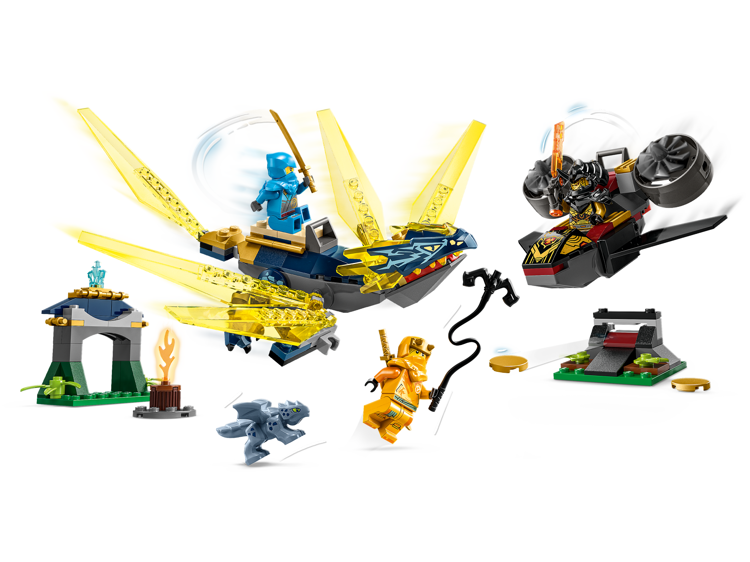 Duell zwischen Nya und Arins Babydrachen 71798