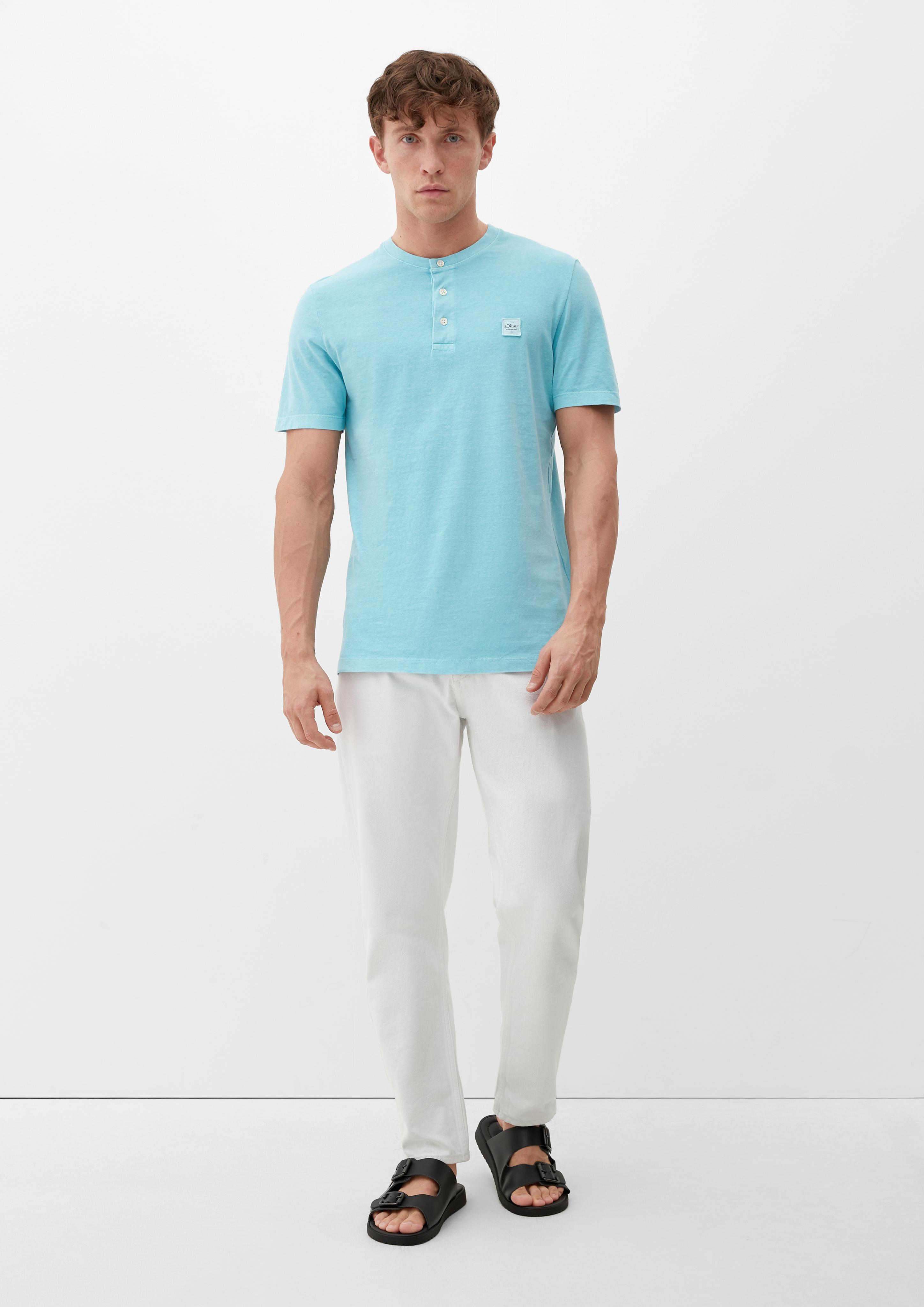 T-Shirt mit Henley-Ausschnitt  2133166-6120