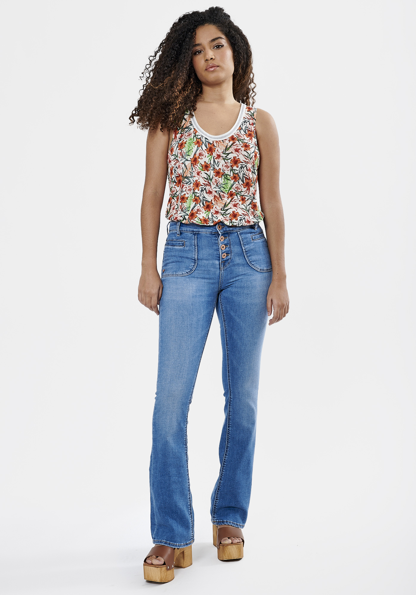 JOM    Débardeur fleuri Femme