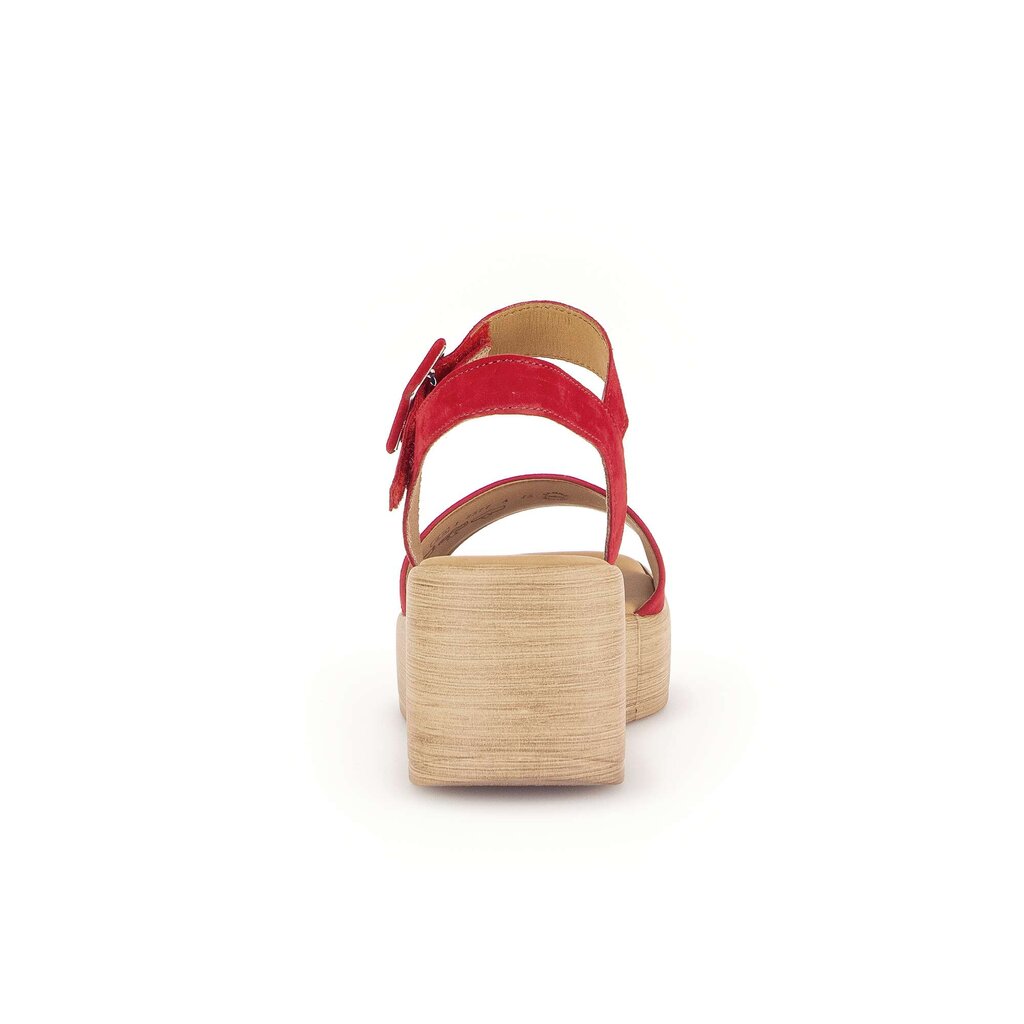 Gabor fashion Plateau Sandale rot
