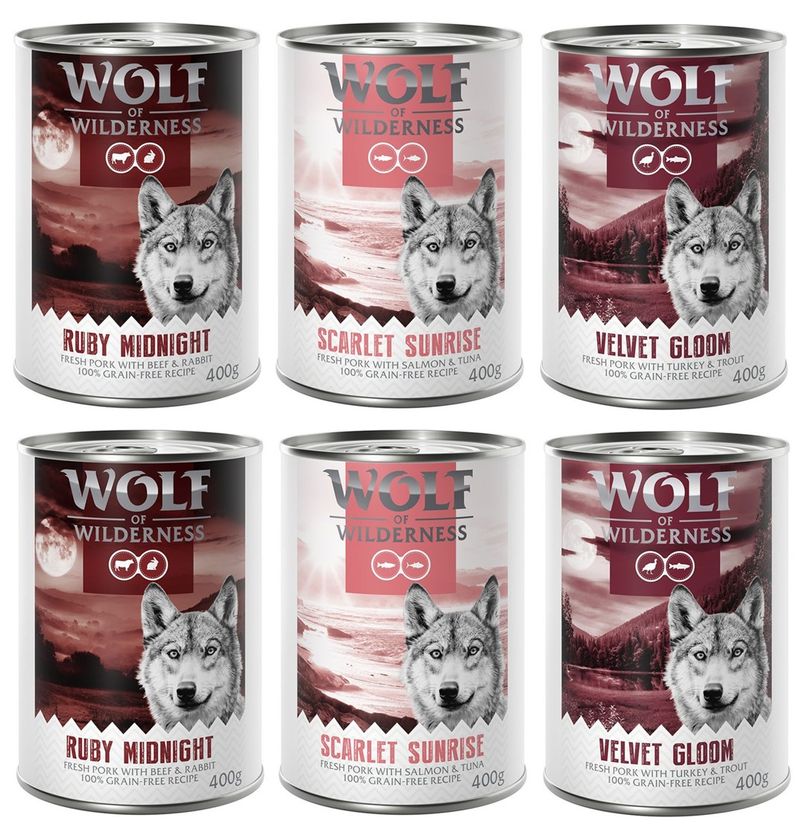 Wolf of Wilderness 'Red Meat' 6 x 400 g
