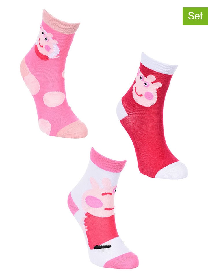 Peppa Pig 3er-Set: Socken 