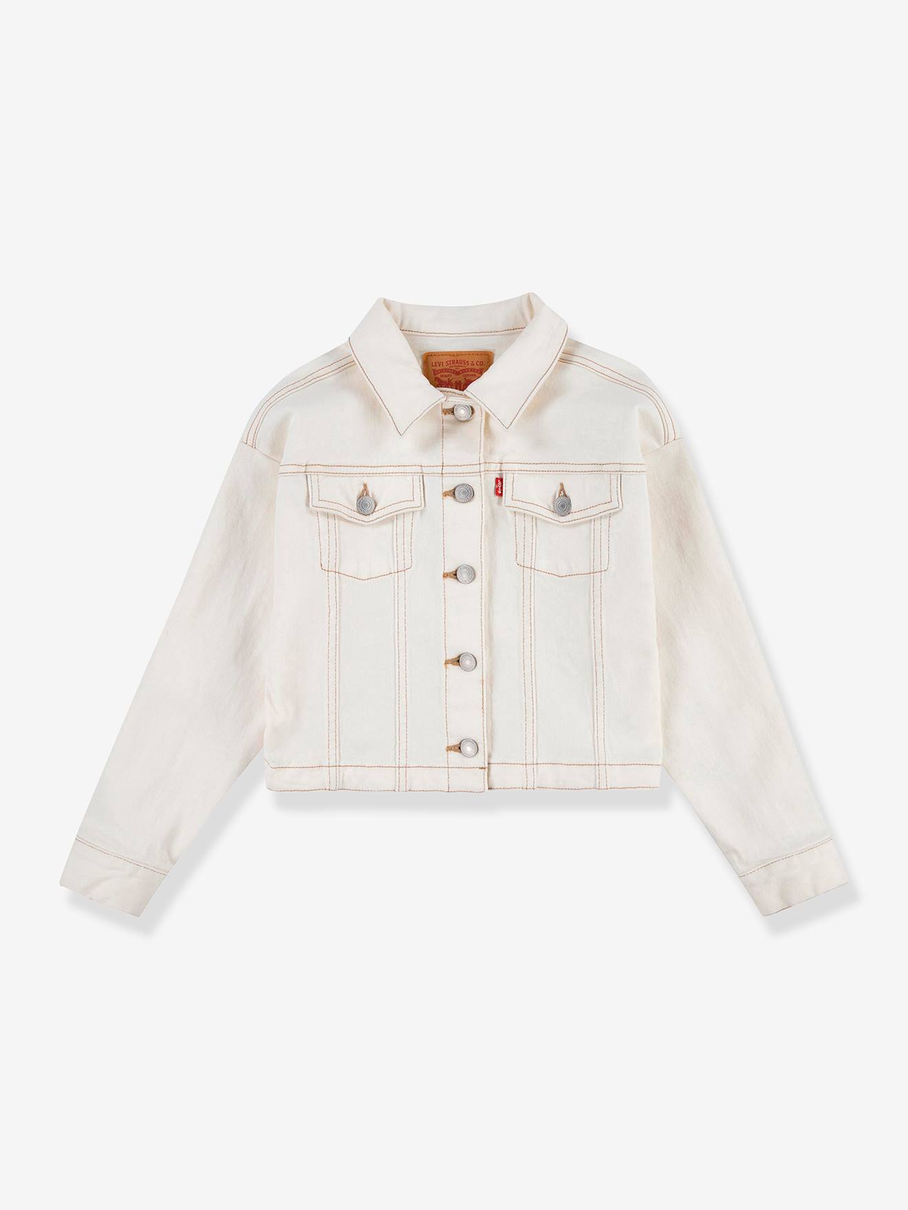 Levis Mädchen Jeansjacke Levi's mit Bio-Baumwolle - wollweiß