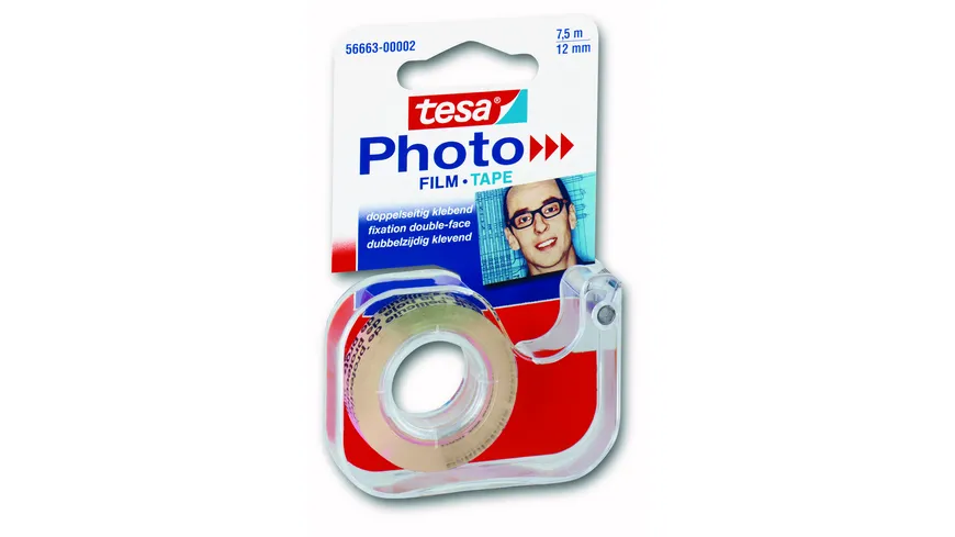 tesa® Photo Film im Abroller 12mm x 7,5m 7.5 m transparent