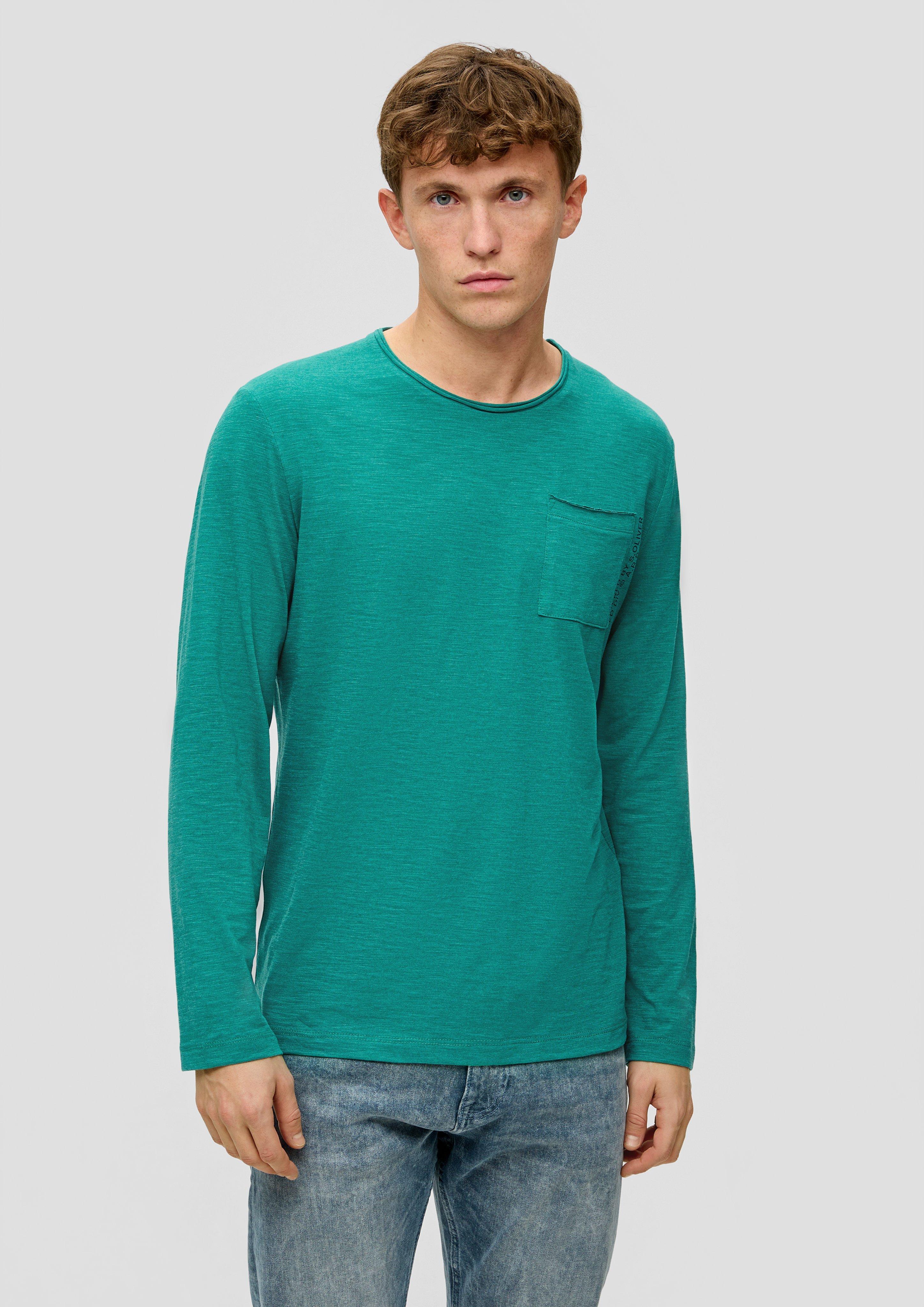Longsleeve mit aufgesetzter Brusttasche  2141471-76W1