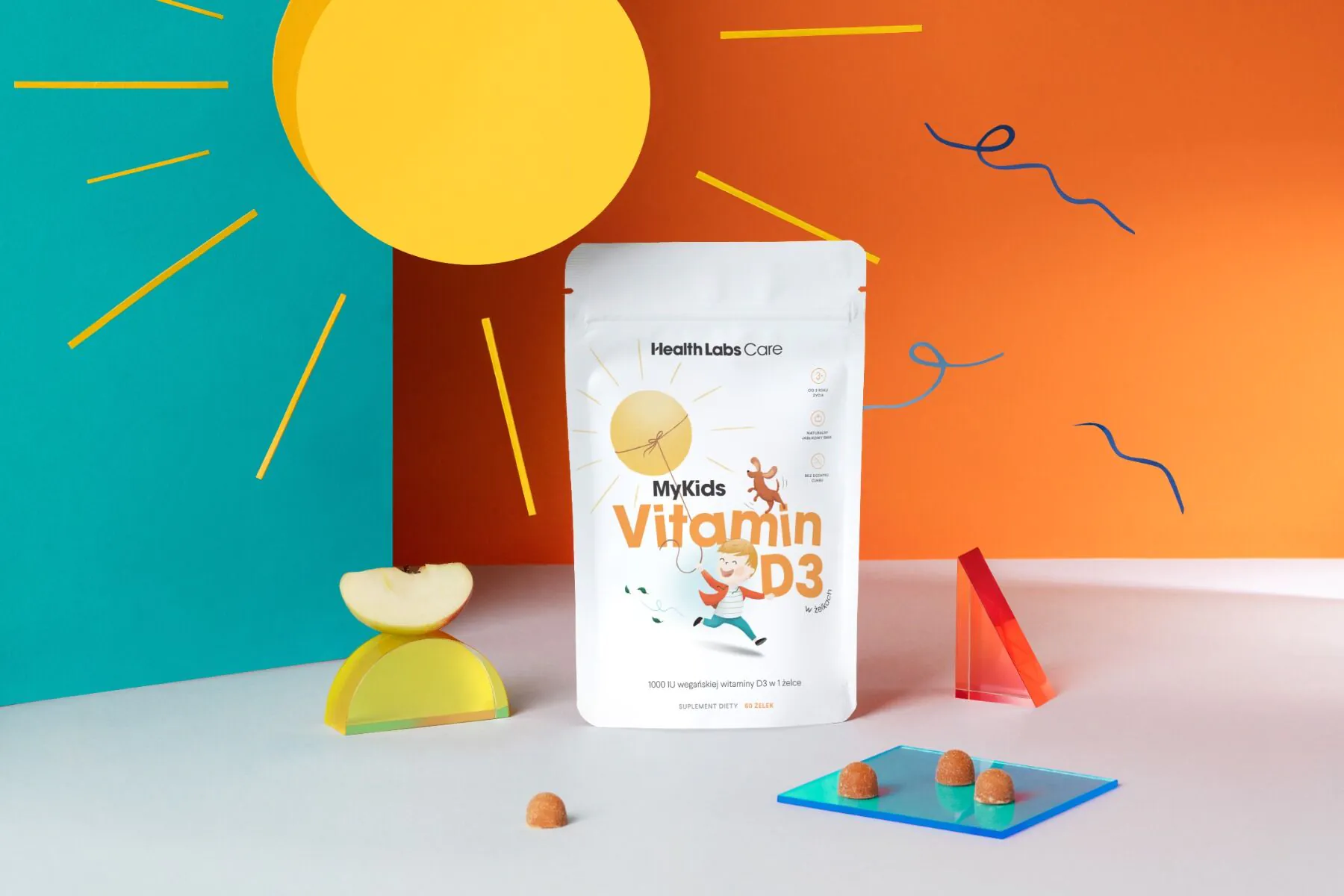 Health Labs Care, MyKids D3-vitamin, veganske D3-vitaminvingummier til børn