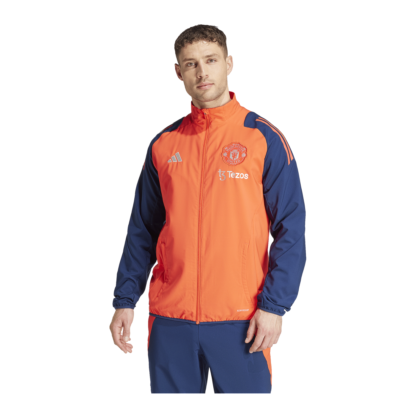 adidas Manchester United Prematch Jacket 2024/2025 Blau