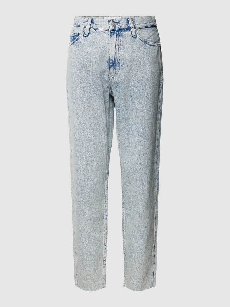 Mom Fit Jeans im 5-Pocket-Design in hellblau
