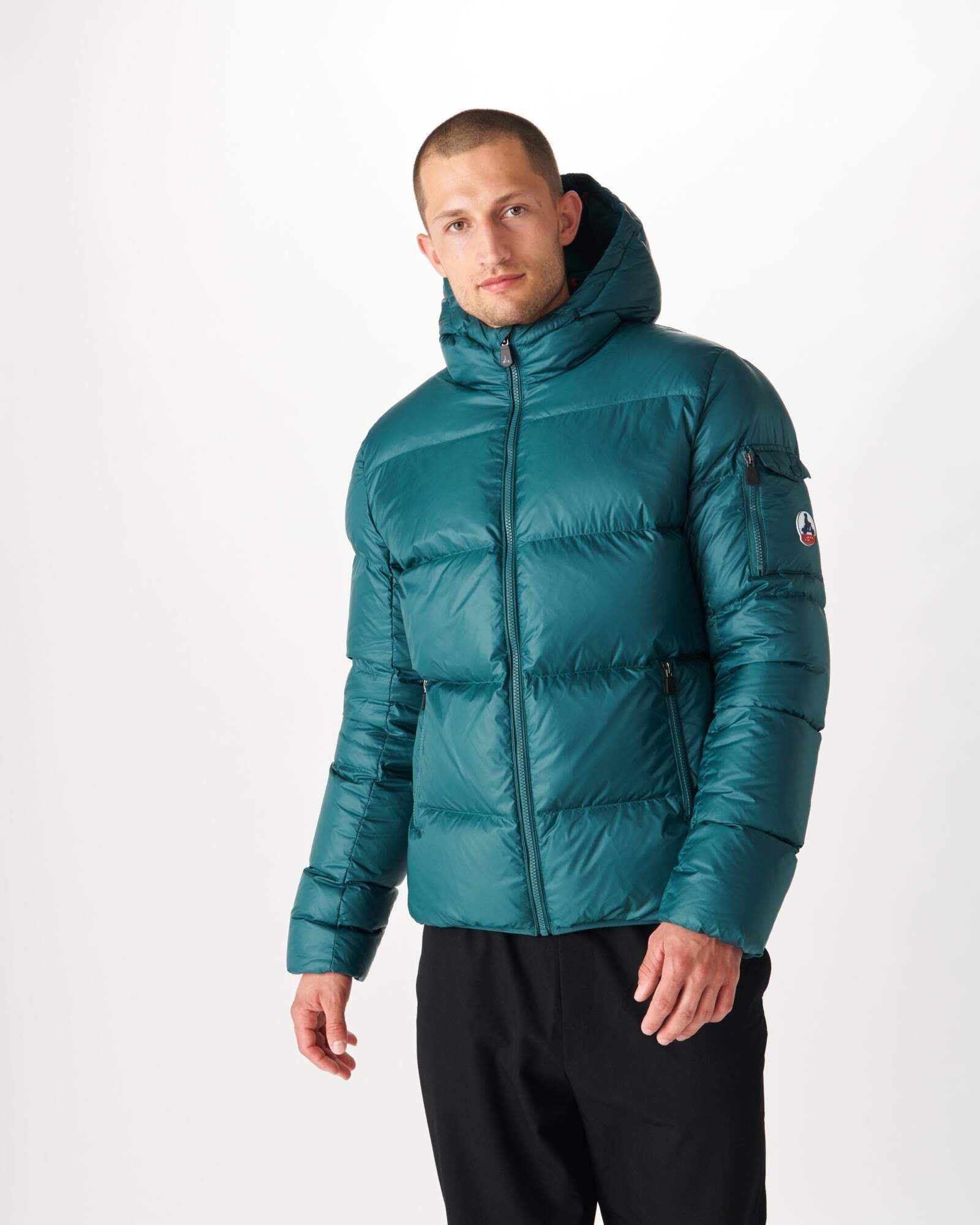 Doudoune à capuche Grand Froid Vert foncé Java
