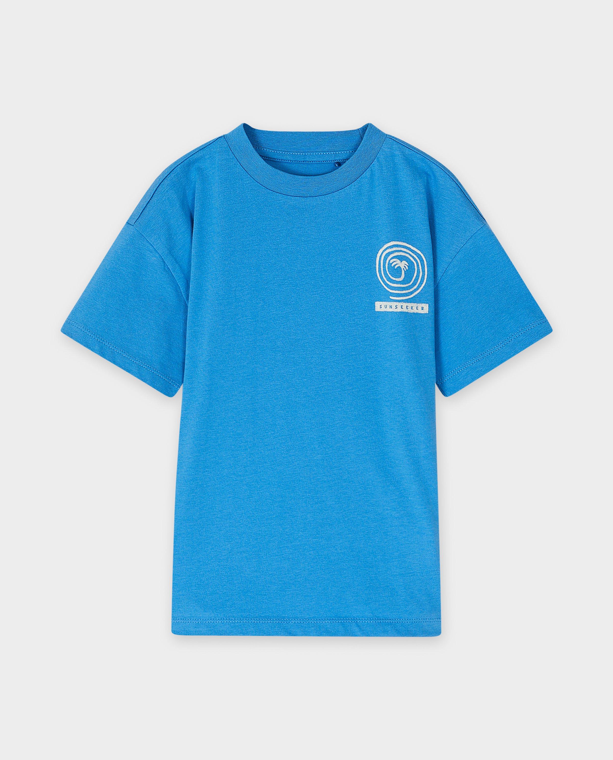 Tricou Besties cu imprimeu albastru