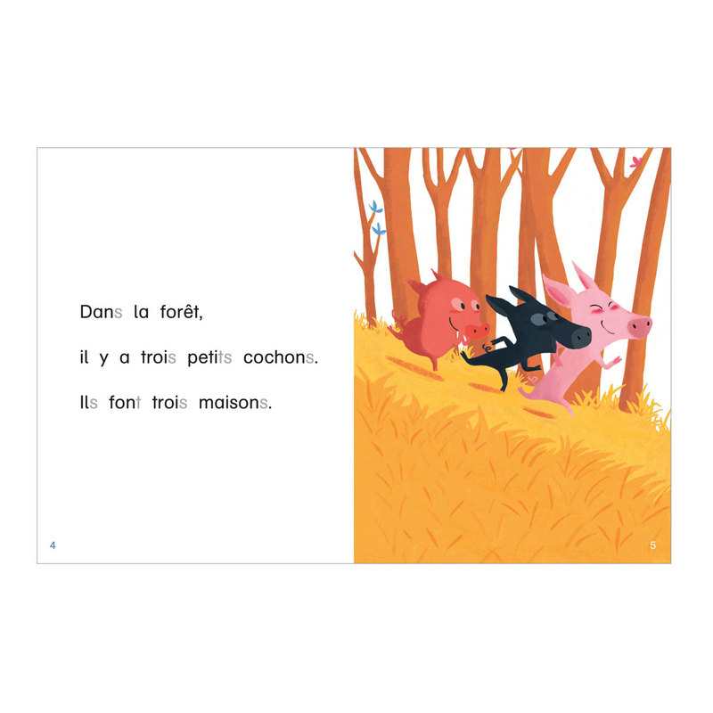Livre Je rentre en CP, Les trois petits cochons - Flammarion
