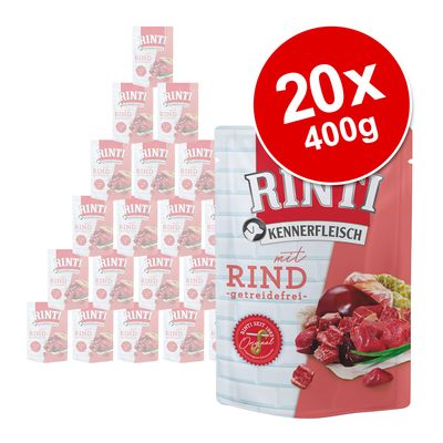 Sparpaket RINTI Kennerfleisch Pouches 20 x 400 g