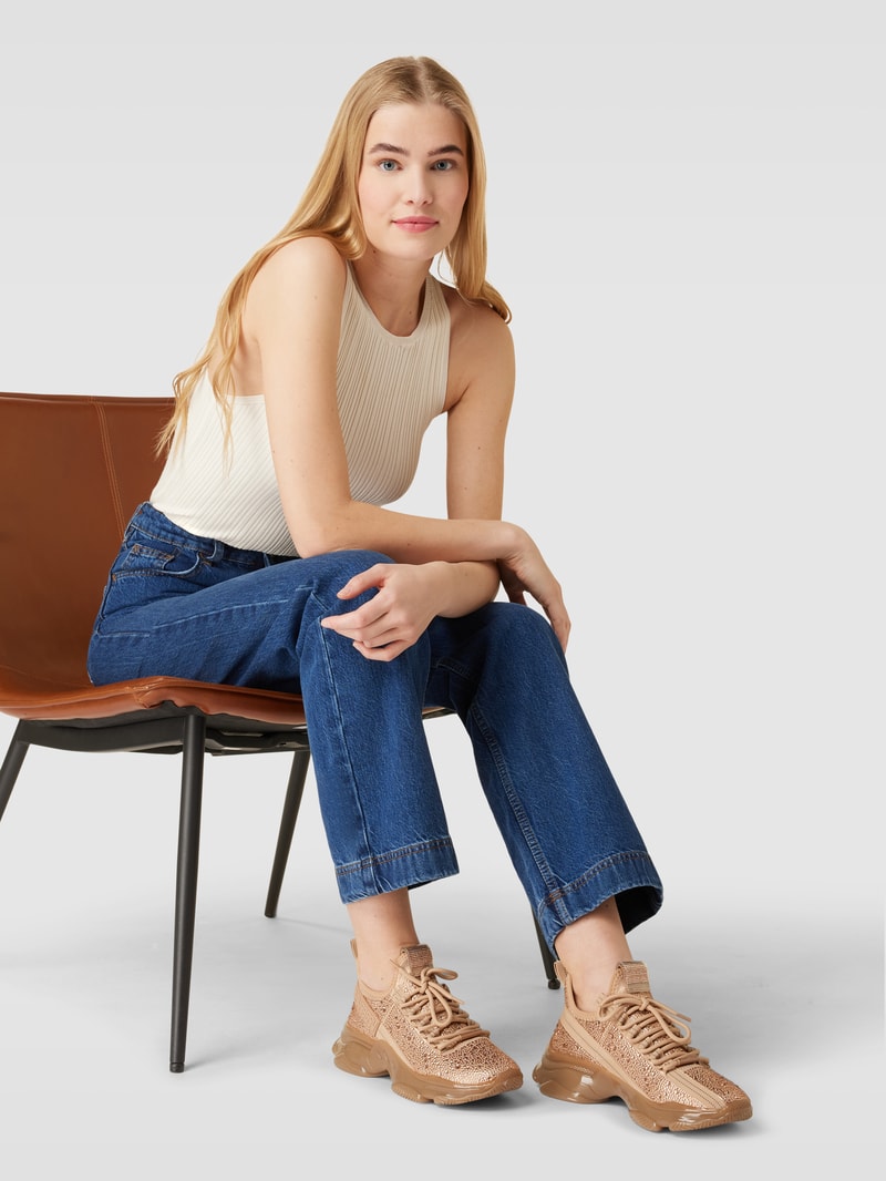 Sneaker mit Ziersteinbesatz Modell 'MAXIMA' in rose gold