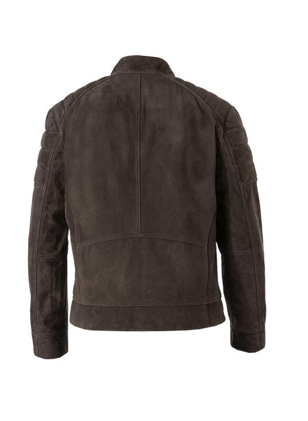 JOOP!, Lederjacke Vira, Ziegenvelours, dunkelbraun