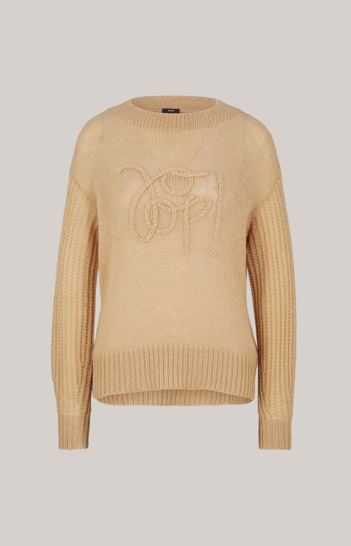 Strick-Pullover in Beige