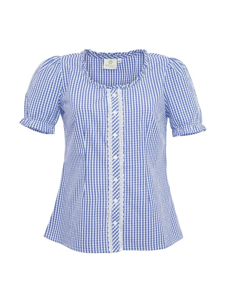 Spieth & Wensky Bluse DOTTERBLUME in blau günstig kaufen