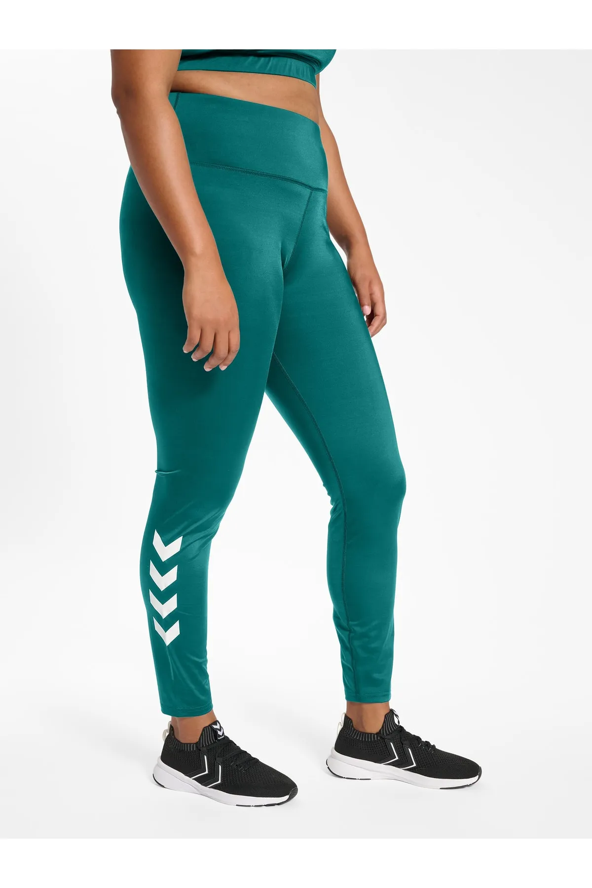 hummel  Sport-Leggings - Grün - Mittlerer Bund