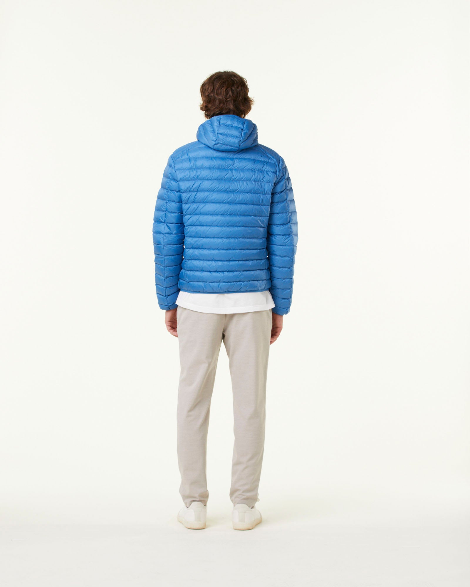 Doudoune légère à capuche Bleu denim Nico
