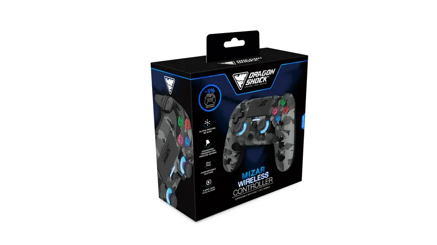 Mizar Wireless Controller für PS4 Grau Camo