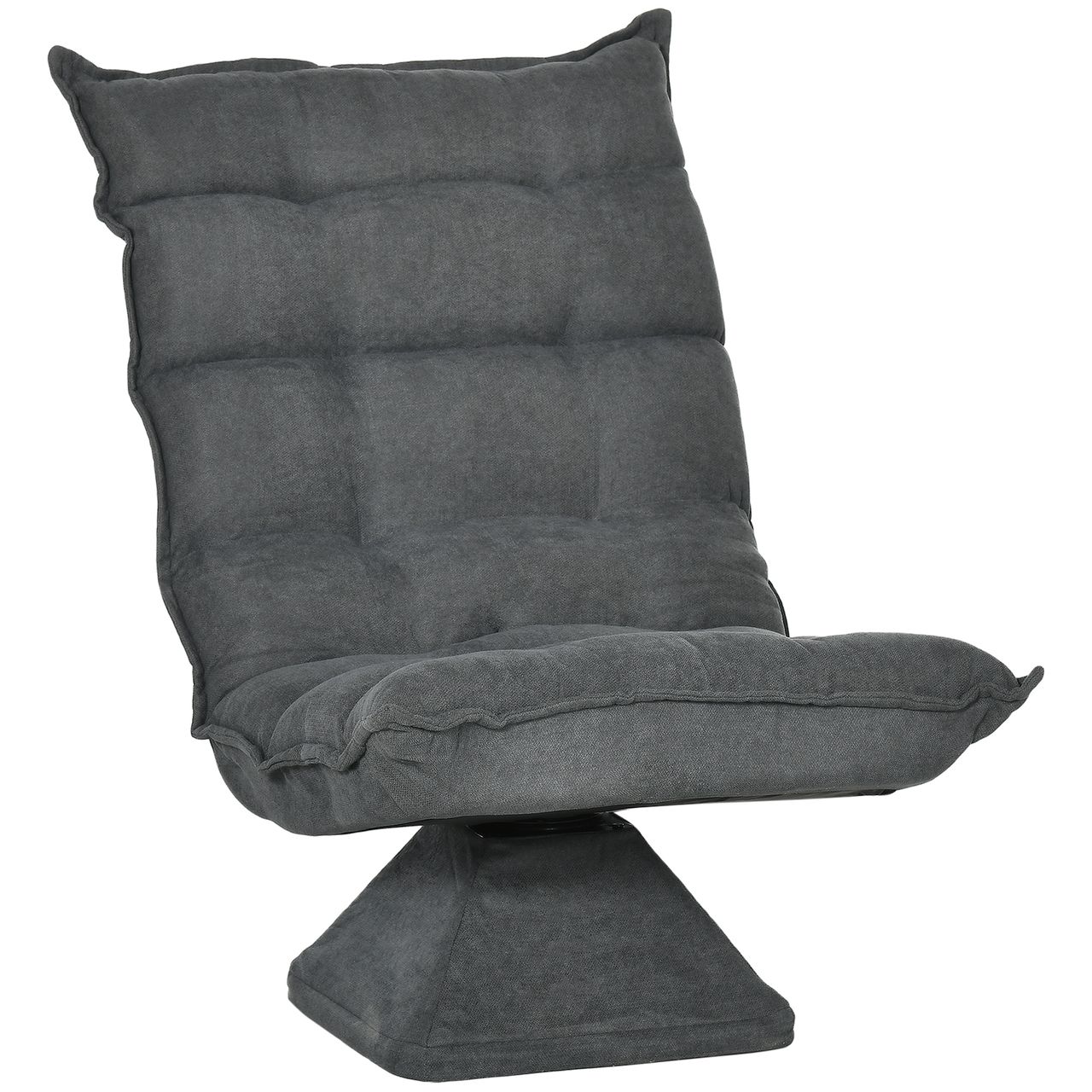 HOMCOM Bodenstuhl Bodensofa mit Verstellbarer Rückenlehne für Wohnzimmer, Büro