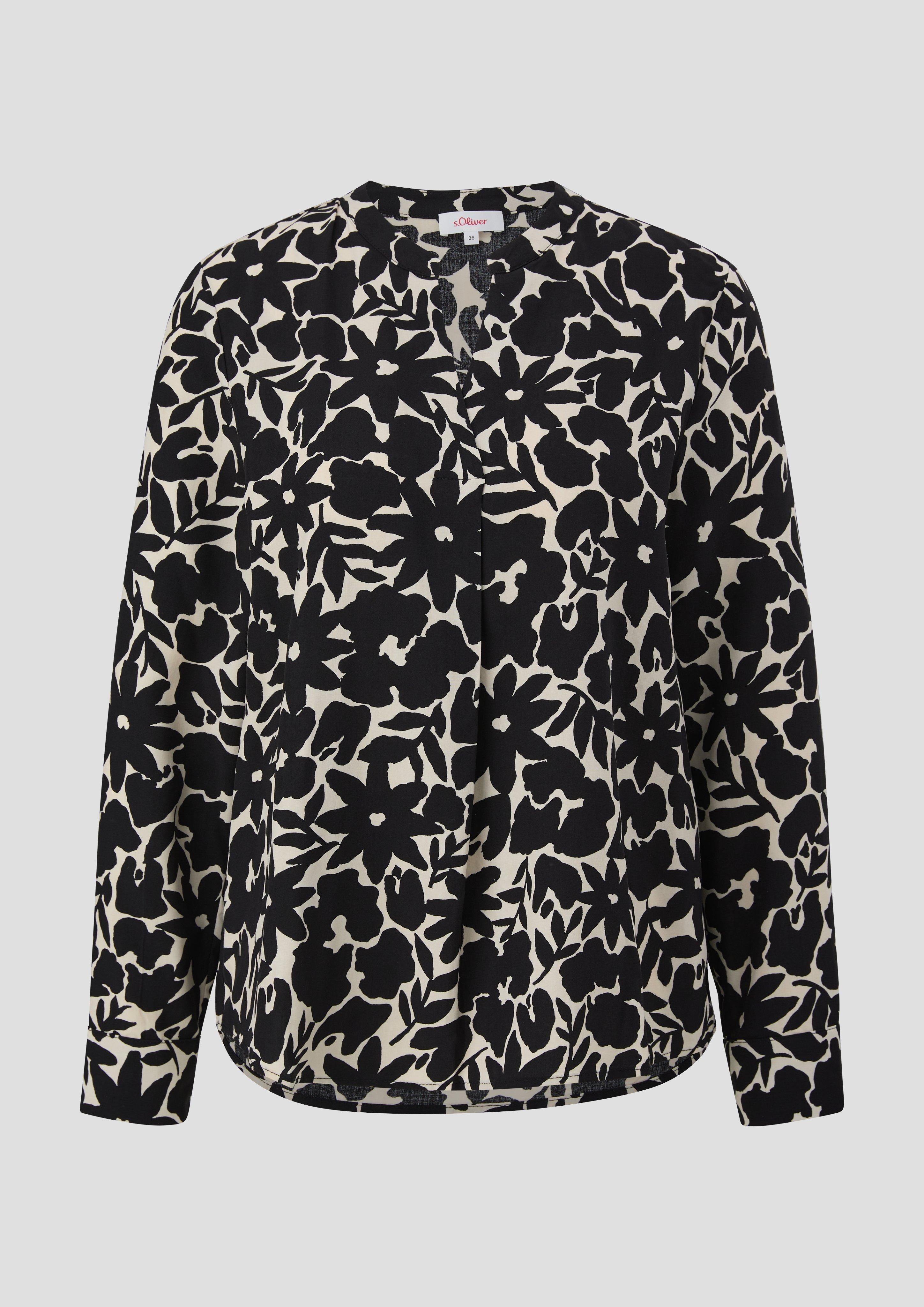 Viskosebluse mit Tunika-Ausschnitt  2142221-99A5