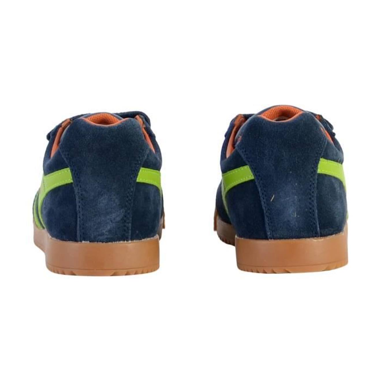 Basket Cuir Enfant Gola Barrier Strap bleu