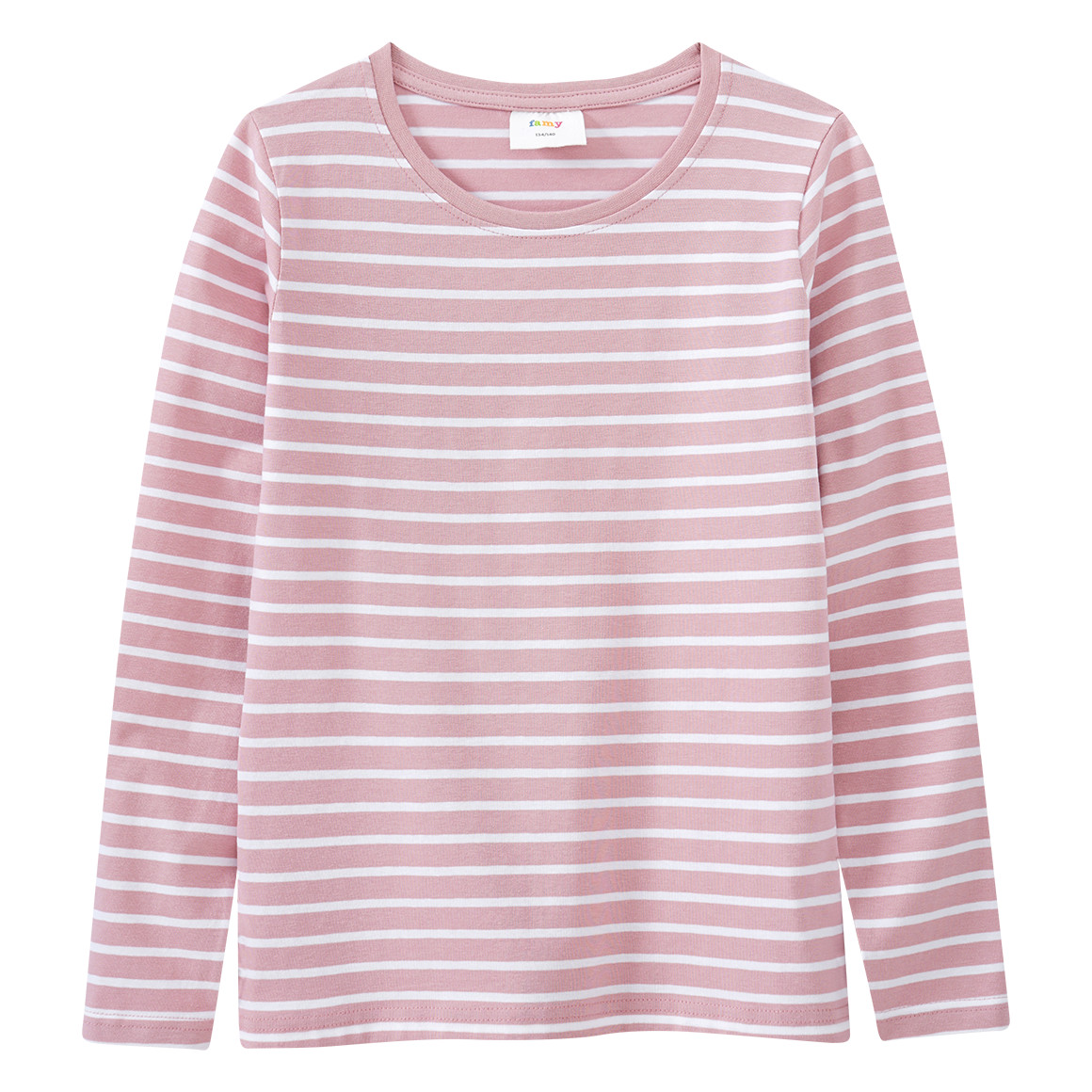 2 Mädchen Langarmshirts im Basic-Style
