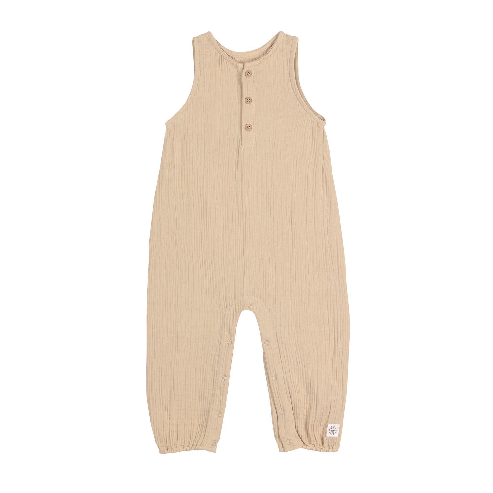 Baby Jumpsuit - Bio Baumwolle, Nature, Beige