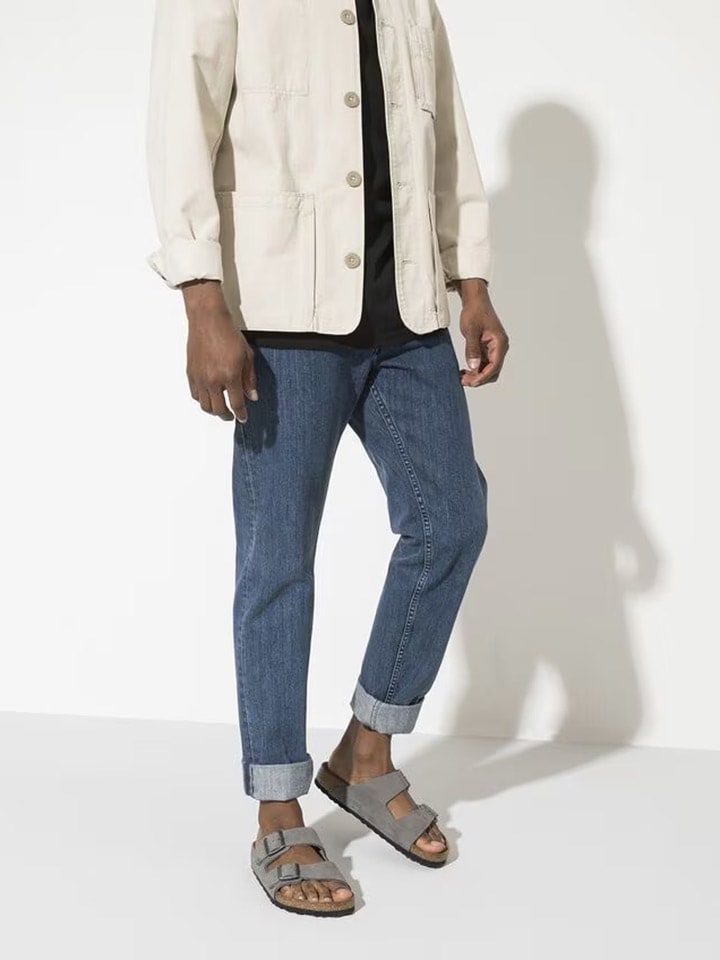 Birkenstock Leder-Pantoletten 