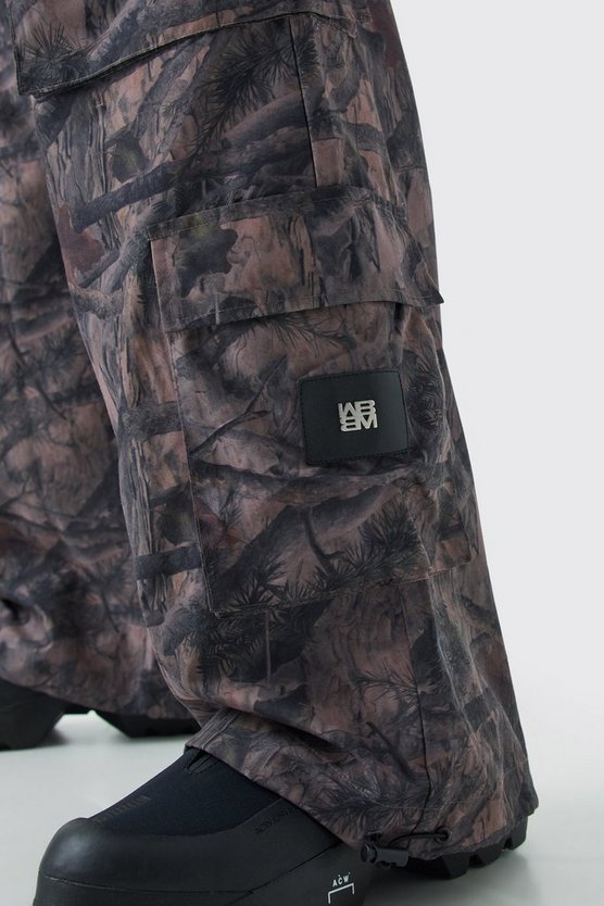 Plus Camouflage Cargo-Hose mit elastischem Bund