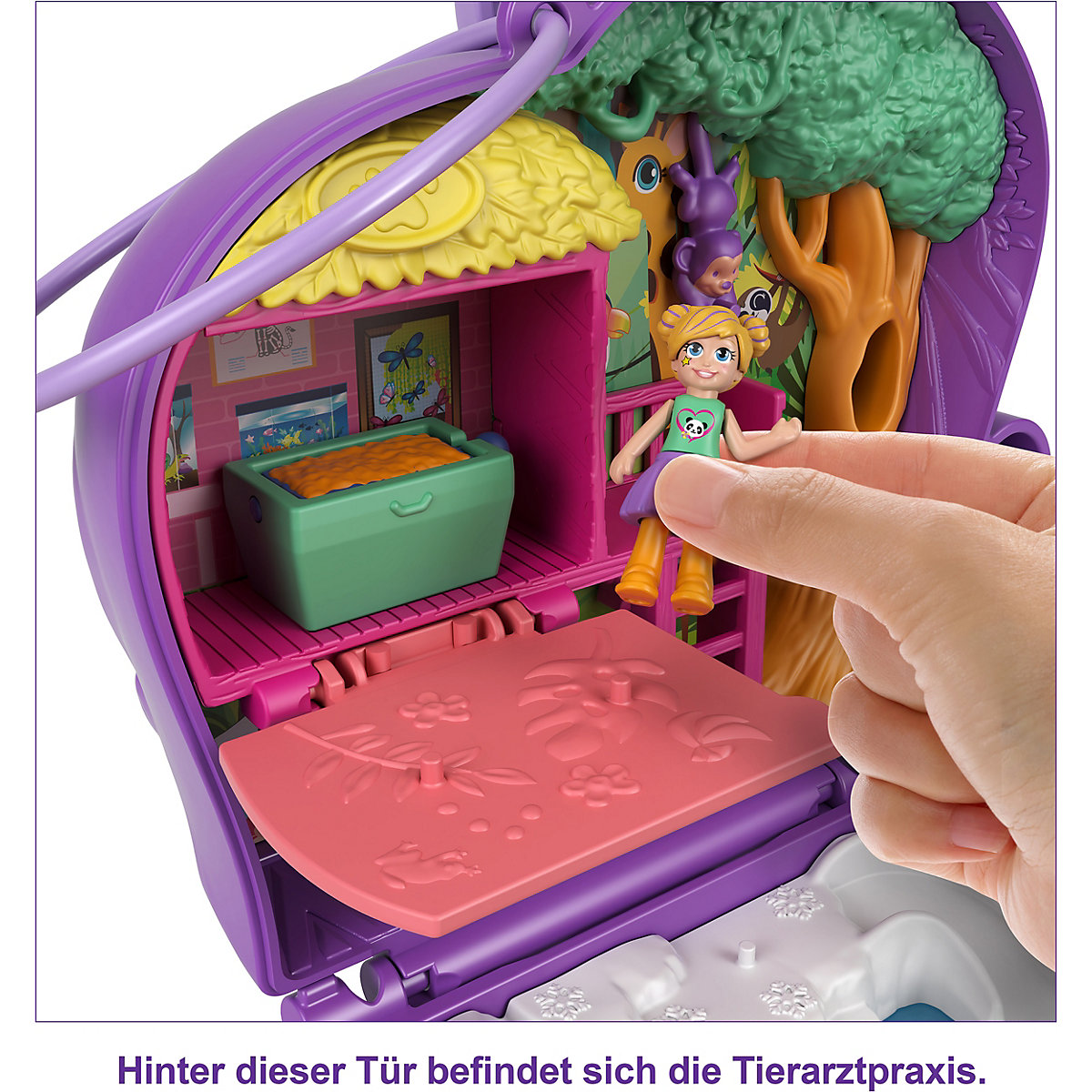 Polly Pocket Elefantenabenteuer Schatulle mit 2 Puppen und 5 Überraschungen