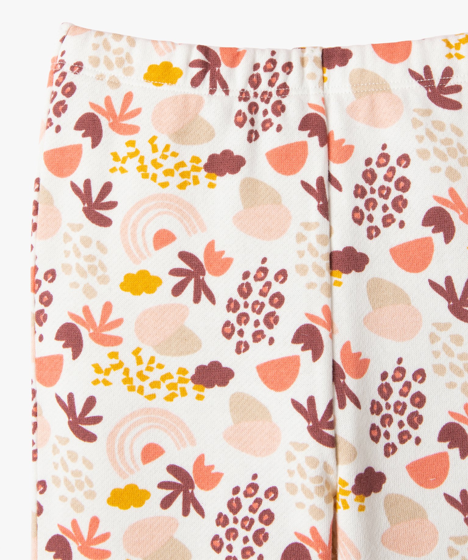 Pyjama bimatière dépareillé bébé fille orange | GEMO