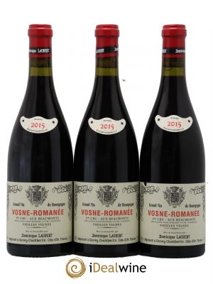 Vosne-Romanée 1er Cru Aux Beaumonts Vieilles Vignes Dominique Laurent  2015 - Lot de 3 Bouteilles