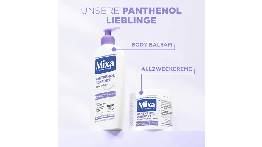 Mixa Panthenol Comfort hautberuhigende Creme 400 ml