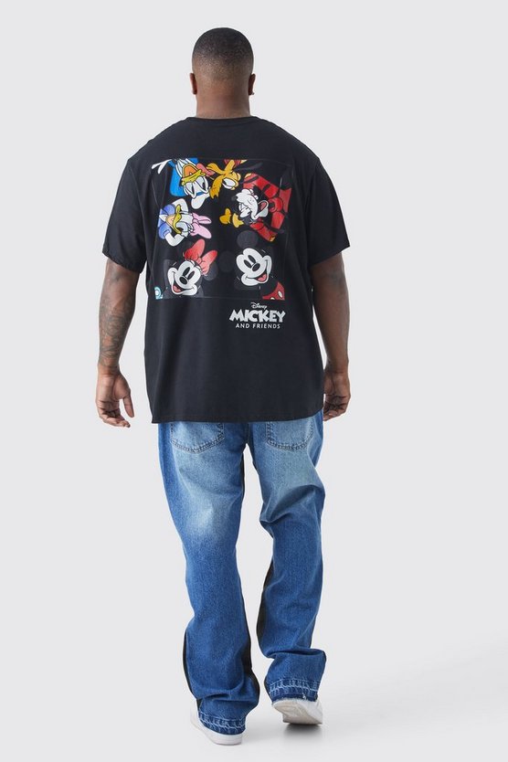 Plus T-Shirt mit lizenziertem Mickey Mouse Print