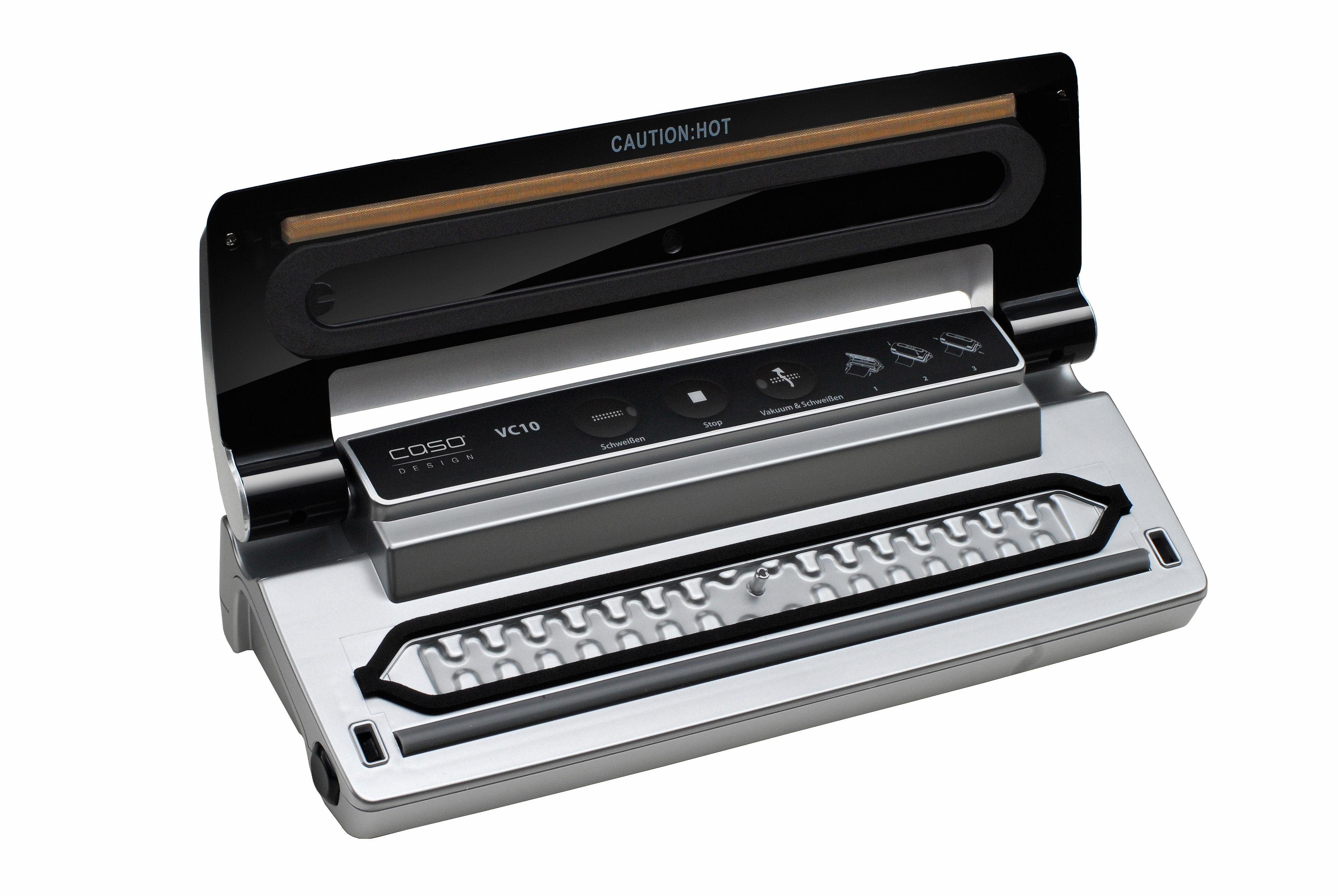 Caso Vakuumierer VC10, Rollenbreite 30 cm, 110W, inkl. 10 Profi-Beutel, separate Schweißfunktion