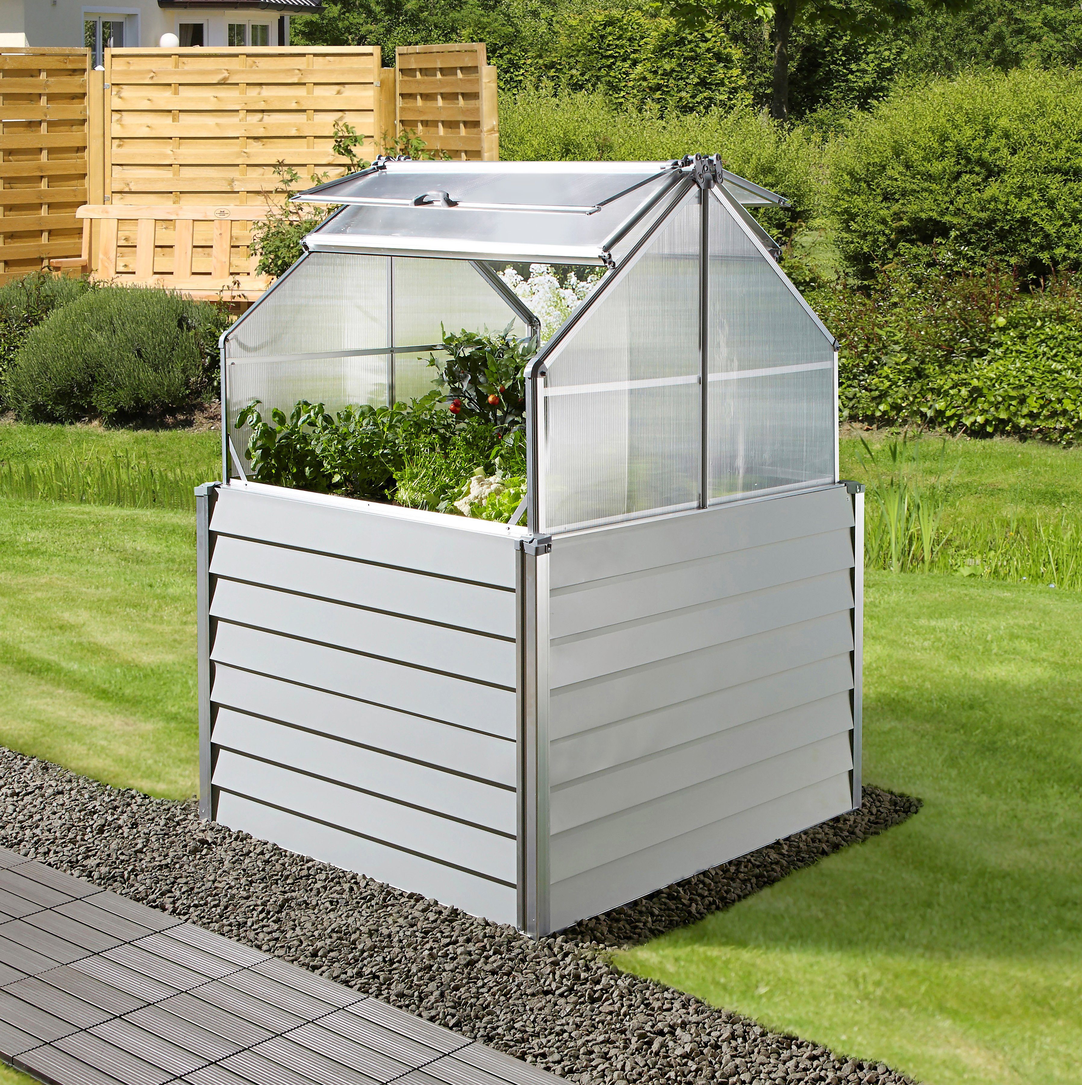 KONIFERA Hochbeet Balcony Planter, BxTxH: 120x120x169 cm