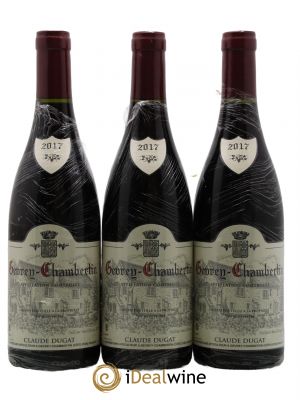 Gevrey-Chambertin Claude Dugat  2017 - Lot de 3 Bouteilles