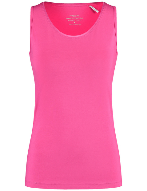 Basic Top aus nachhaltigem Baumwoll-Stretch