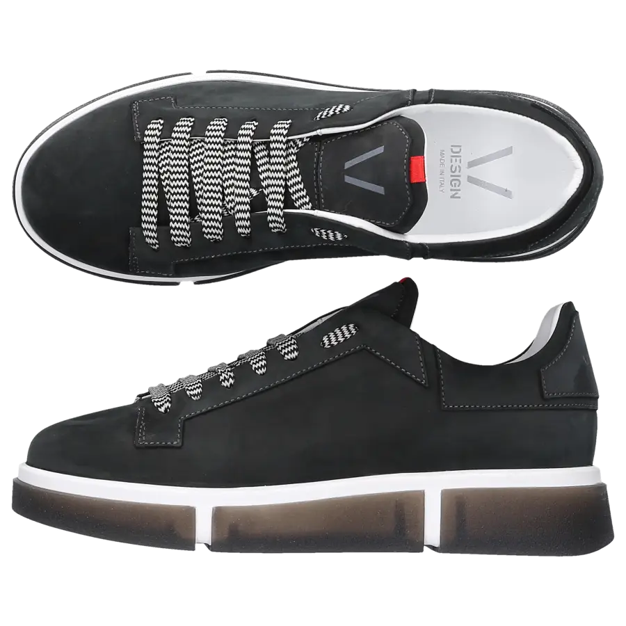 V Design - Sneaker low WPRN02 Nubukleder - grau