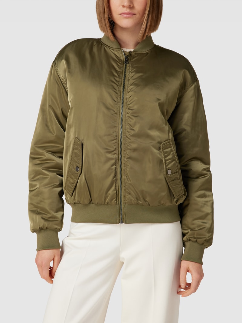 Blouson mit seitlichen Eingrifftaschen in khaki